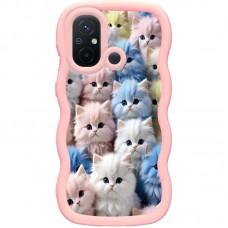Чохол TPU Cloudy Pictures для Xiaomi Redmi 12C / Poco C55 Kittens