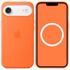Чохол Silicone case (AAA) with Magsafe and Animation для Apple iPhone 17 Air (6.5") Orange
