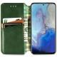 Шкіряний чохол книжка GETMAN Cubic (PU) для Xiaomi Redmi Note 9 / Redmi 10X Зелений