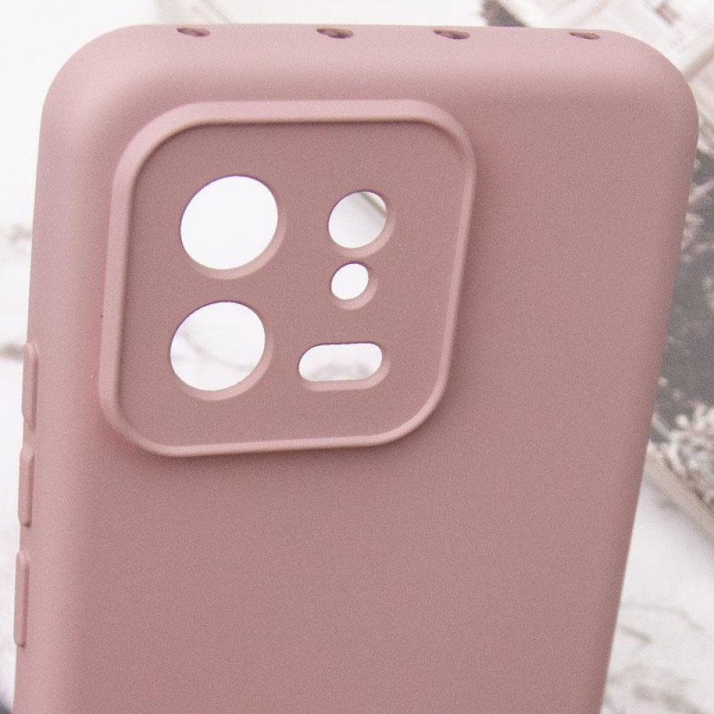 Чохол TPU GETMAN Liquid Silk Full Camera для Xiaomi 13 Рожевий / Pink Sand