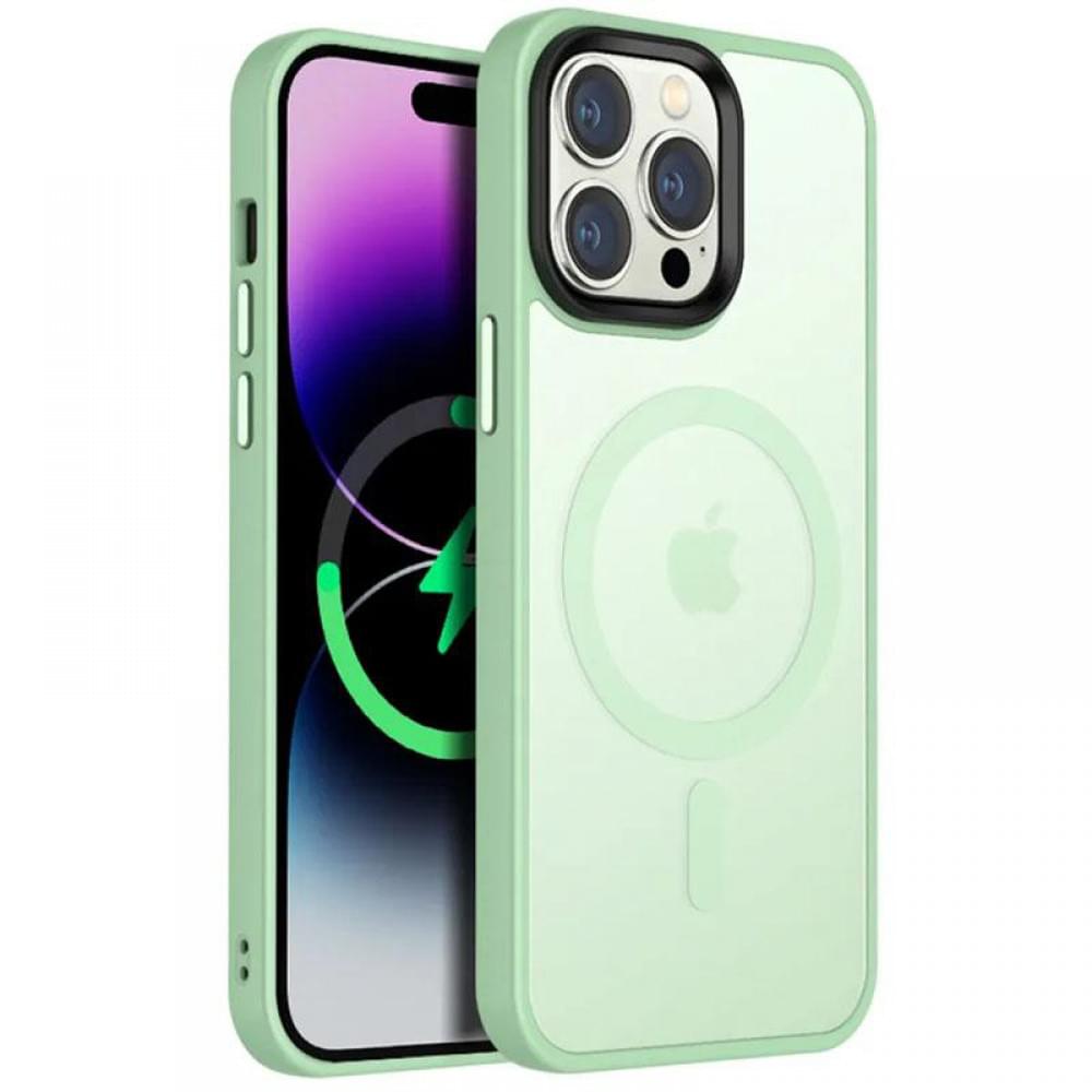Чохол Ummi Colorful with MagSafe для Apple iPhone 14 Pro (6.1") М'ятний / Matcha Green