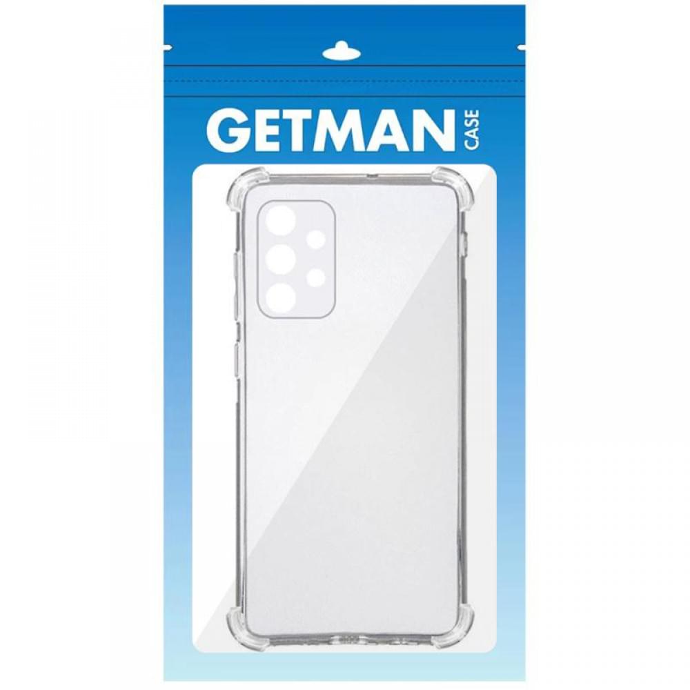 TPU чохол GETMAN Ease logo посилені кути Full Camera для Samsung Galaxy A32 5G Безбарвний (прозорий)