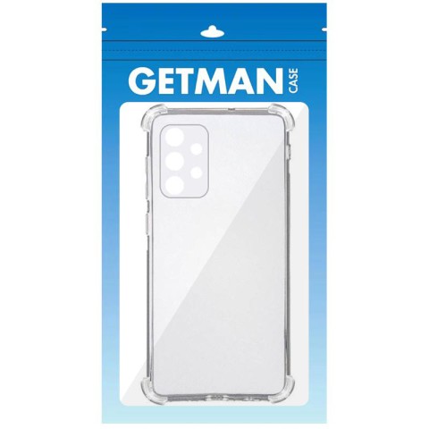 TPU чохол GETMAN Ease logo посилені кути Full Camera для Samsung Galaxy A32 5G Безбарвний (прозорий)