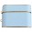 Шкіряний футляр Suitcase для навушників AirPods 3 Blue