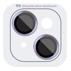 Захисне скло Metal Classic на камеру (у упак.) для Apple iPhone 14 (6.1") / 14 Plus (6.7") Блакитний / Light Blue