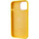 Чохол Silicone Case Metal Buttons (AA) для Apple iPhone 12 Pro / 12 (6.1") Жовтий / Sunglow