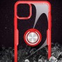 TPU+PC чохол Deen CrystalRing for Magnet (opp) для Apple iPhone 13 Pro (6.1") Безбарвний / Червоний