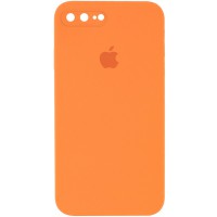 Чохол Silicone Case Square Full Camera Protective (AA) для Apple iPhone 7 plus/8 plus (5.5") Помаранчевий / Papaya