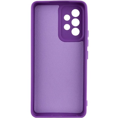 Чохол TPU GETMAN Liquid Silk Full Camera для Samsung Galaxy A52 4G / A52 5G / A52s Фіолетовий / Purple