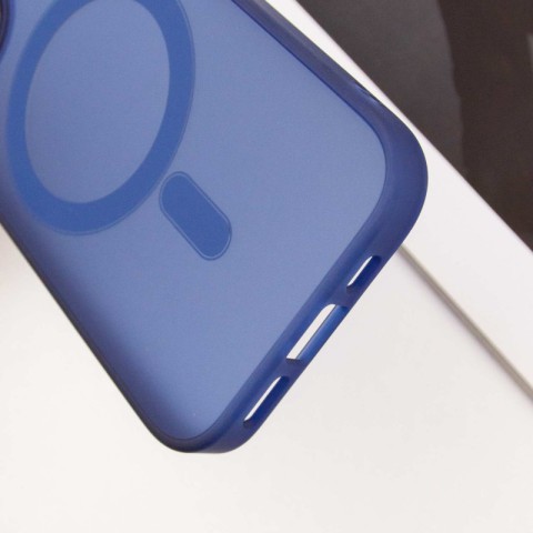 Чохол TPU+PC Lily with MagSafe для Apple iPhone 15 (6.1") Deep Navy