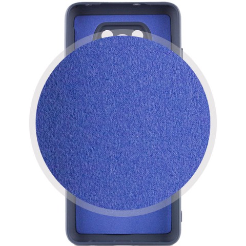 Чохол Silicone Cover Lakshmi Full Camera (AA) для Xiaomi Poco X3 NFC / Poco X3 Pro Синій / Midnight Blue