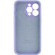 Чохол Silicone Case Full Camera Protective (AA) для Apple iPhone 15 Pro (6.1") Бузковий / Dasheen