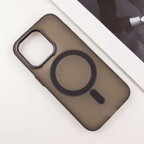 Чохол TPU+PC Lily with MagSafe для Apple iPhone 12 Pro Max (6.7") Dark Gray