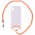 Чохол TPU Crossbody Transparent для Apple iPhone XS Max (6.5") Персиковий