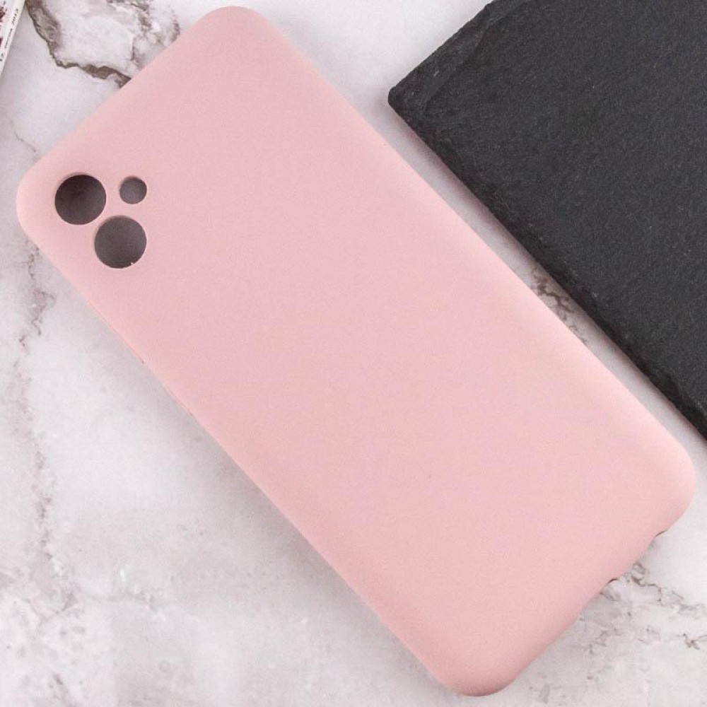 Чохол Silicone Cover Lakshmi Full Camera (AAA) для Samsung Galaxy A07 Рожевий / Pink Sand