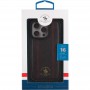 Шкіряний чохол Polo Santa Barbara Barton для Apple iPhone 16 Pro (6.3") Black / Red