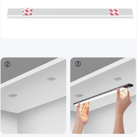 Сенсорний світильник LED з датчиком руху MZ-L1803 (35*11,5*500mm) Black