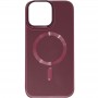 Кожаный чехол Bonbon Leather Metal Style with MagSafe для Apple iPhone 13 (6.1")