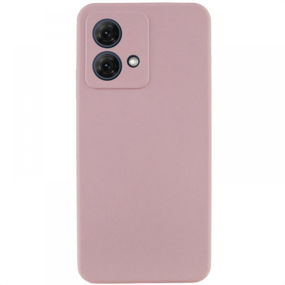 Чохол Silicone Cover Ummi Lakshmi Full Camera (AA) для Motorola Moto G84 Рожевий / Pink Sand