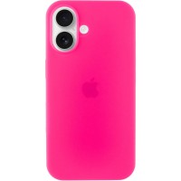Чохол Silicone Case Full Protective (AA) для Apple iPhone 16 (6.1") Рожевий / Barbie pink