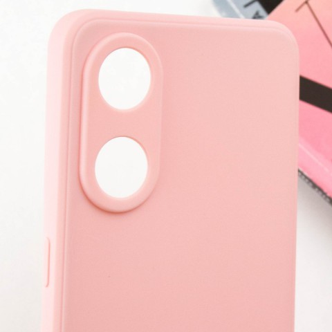 Силіконовий чохол Candy Full Camera для Oppo Reno 8 T 4G Рожевий / Pink Sand