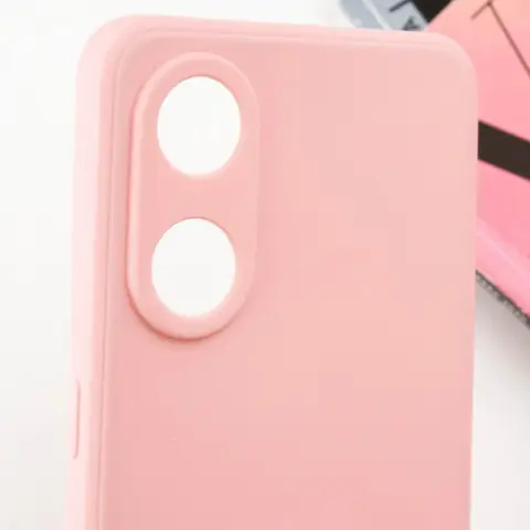 Силіконовий чохол Candy Full Camera для Oppo Reno 8 T 4G Рожевий / Pink Sand