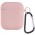 Силіконовий футляр з мікрофіброю для навушників Airpods 1/2 Рожевий / Pink Sand