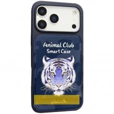 TPU+PC чохол Animal Club для Apple iPhone 16 Pro Max (6.9") Royal Blue