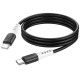 Дата кабель Hoco X82 Silicone Type-C to Type-C 60W (1m) Black