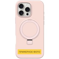 Чохол Silicone Case Full Protective NO LOGO with Ring для Apple iPhone 16e (6.1") Pink