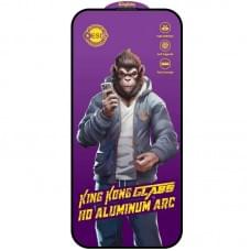 Захисне скло 5D Anti-static Purple (тех.пак) для Apple iPhone 17 (6.3") Чорний