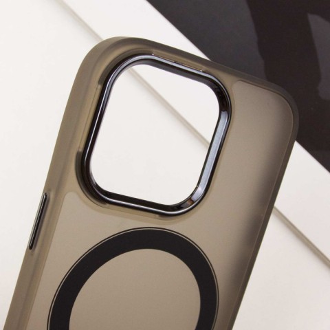 Чохол TPU+PC Lily with MagSafe для Apple iPhone 12 Pro Max (6.7") Dark Gray