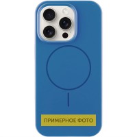 Чохол Silicone Case Full Protective (AA) NO LOGO with MagSafe для Apple iPhone 15 (6.1") Синій / Denim Blue