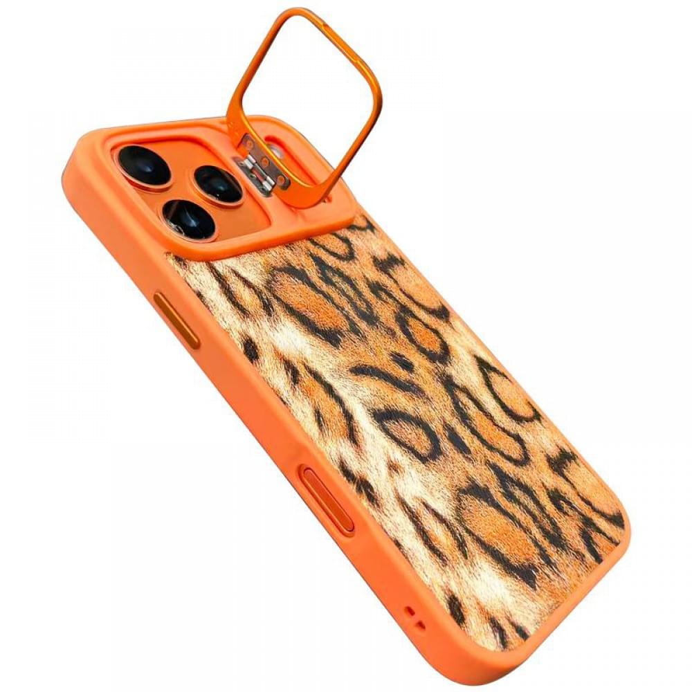 Чохол TPU+PC Wild Leopard with MagSafe and Lens для Apple iPhone 17 Pro (6.3") Orange