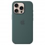 Чохол Silicone case (AAA) full with Magsafe and Animation для Apple iPhone 16 Pro Max (6.9") Lake Green