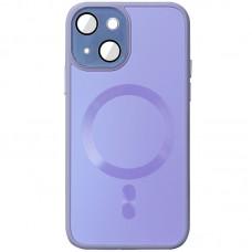 Чохол TPU+Glass Sapphire Midnight with MagSafe для Apple iPhone 15 Plus (6.7") Бузковий / Dasheen