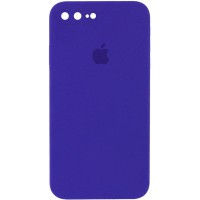 Чохол Silicone Case Square Full Camera Protective (AA) для Apple iPhone 7 plus/8 plus (5.5") Фіолетовий / Ultra Violet