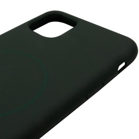 Чохол Silicone Case Full Protective (AA) with MagSafe для Apple iPhone 11 Pro Max (6.5") Зелений / Cyprus Green
