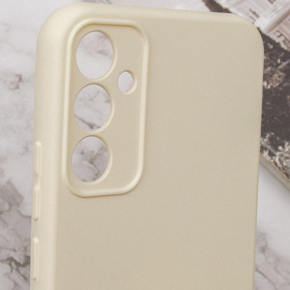 Чохол TPU GETMAN Liquid Silk Full Camera для Samsung Galaxy S24 Пісочний / Sand