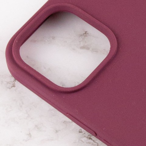 Чохол Silicone Case Full Protective (AA) для Apple iPhone 16 Plus (6.7") Бордовий / Plum