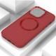 TPU чохол Bonbon Metal Style with MagSafe для Apple iPhone 15 (6.1") Червоний / Red