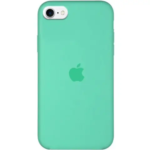 Чохол Silicone Case Full Protective (AA) для Apple iPhone SE (2020) / 7 / 8 (4.7") Зелений / Spearmint