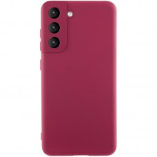 Чохол Silicone Cover Lakshmi Full Camera (AA) для Samsung Galaxy S21 FE Бордовий / Marsala