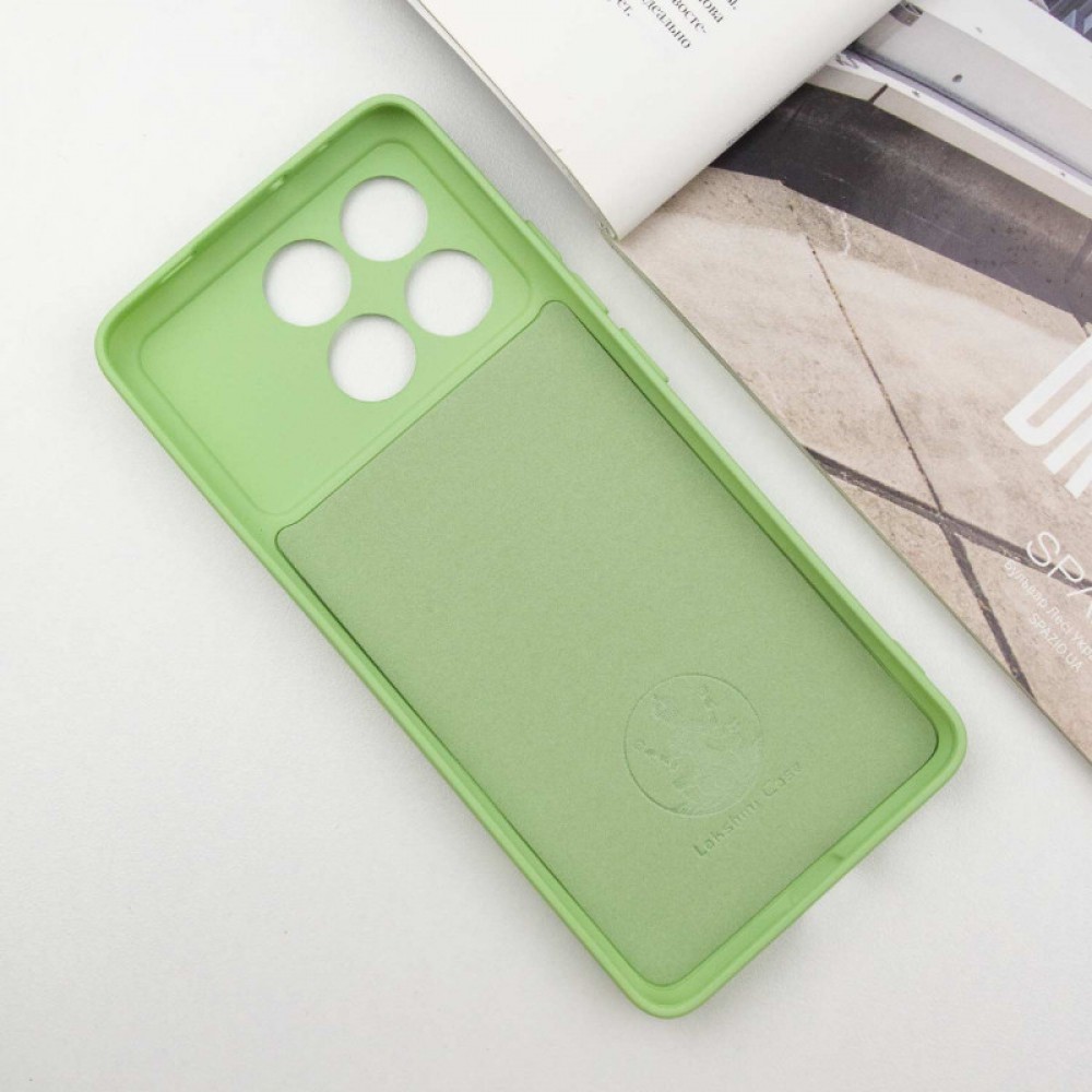 Чохол Silicone Cover Lakshmi Full Camera (A) для Xiaomi Poco X6 Pro Зелений / Pistachio