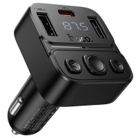 АЗП FM модулятор Hoco E87 Delta 35W (1USB-A/1C) Black