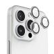 Захисне скло BlueO Metal на камеру для Apple iPhone 16 Pro / 16 Pro Max / 15 Pro / 15 Pro Max Срібний / Silver