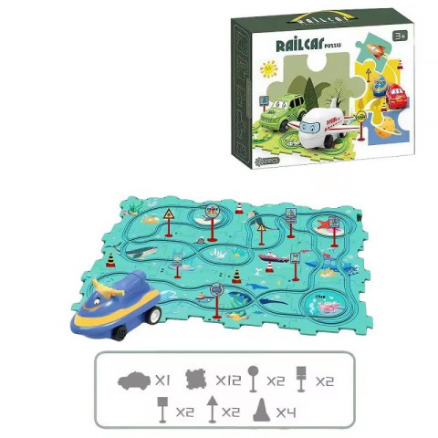 Розвиваюча іграшка-пазл SHT 1103C Ocean World (25pcs) Turquoise