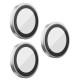 Захисне скло BlueO Metal на камеру для Apple iPhone 16 Pro / 16 Pro Max / 15 Pro / 15 Pro Max Срібний / Silver