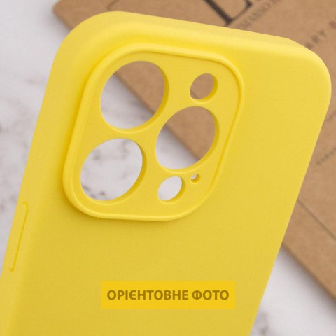 Чохол Silicone Case Full Camera Protective (AA) NO LOGO для Apple iPhone 17 Air (6.5") Жовтий / Yellow