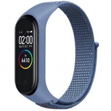 Ремінець Nylon New для Xiaomi Mi Band 3/4/5/6/7 Blue